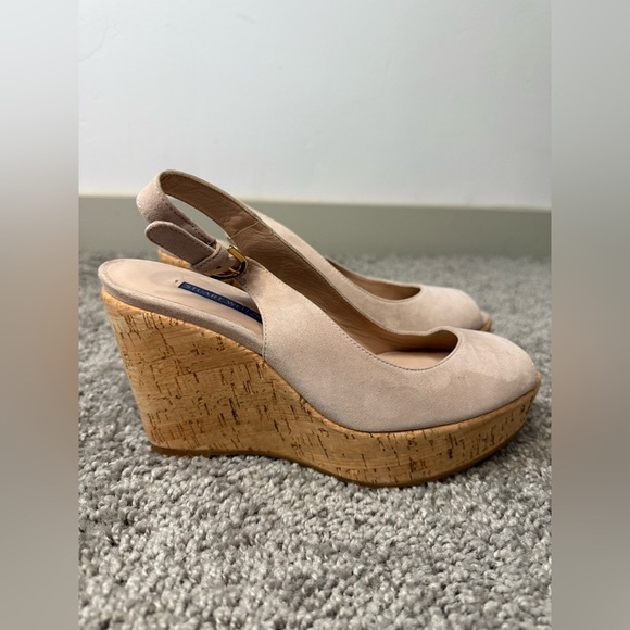 Stuart Weitzman Jean Slingback Wedges - Picture 3 of 8